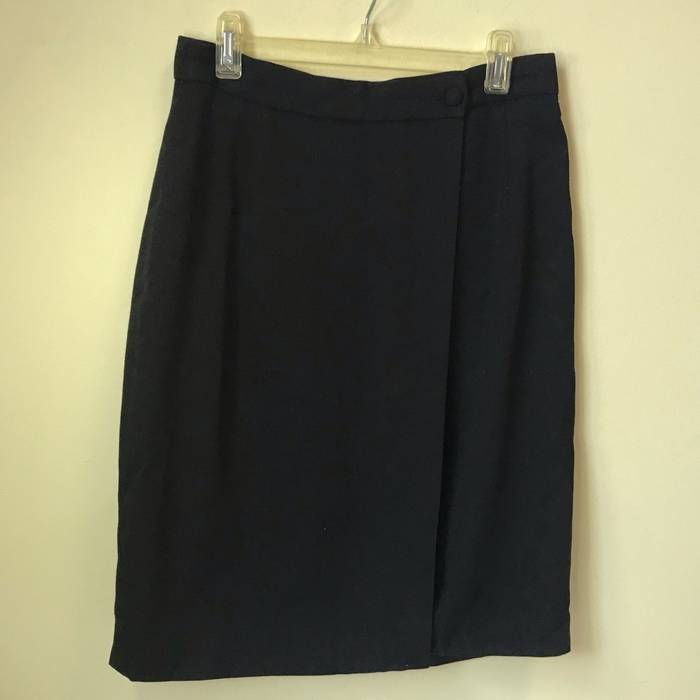 Emporio Armani Wrap Skirt Wool Blend Vintage 90s